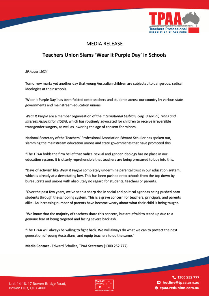 TPAA-MR-Teachers-Union-Slams-Wear-it-Purple-Day-in-Schools